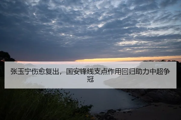 张玉宁伤愈复出，国安锋线支点作用回归助力中超争冠